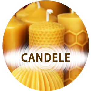 Candele in cera d'api