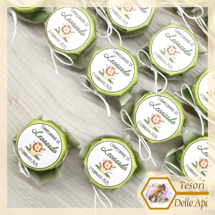 Modello 17 Bomboniera Miele Copritappo Carta Personalizzato Battesimo Prima Comunione Compleanno Cresima Modello 17 Bomboniera Miele Copritappo Carta Personalizzato Battesimo Prima Comunione Compleanno Cresima