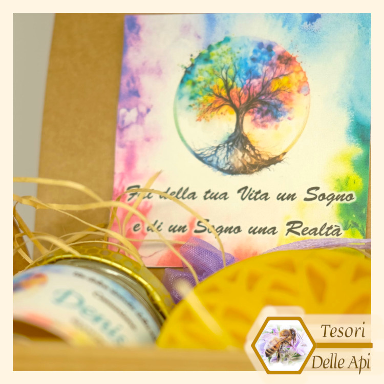 Modello 78 Prima Comunione Battesimo Cresima Bomboniera Miele Con albero della vita in cera d'api e sacchetto confetti Modello 78 Prima Comunione Battesimo Cresima Bomboniera Miele Con albero della vita in cera d'api e sacchetto confetti