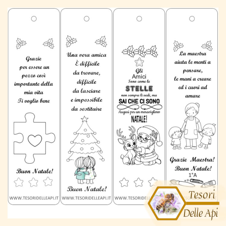 Miele 250g Regalo natalizio maestre con segnalibro personalizzato Galleria Grafiche Miele 250g Regalo natalizio maestre con segnalibro personalizzato Galleria Grafiche